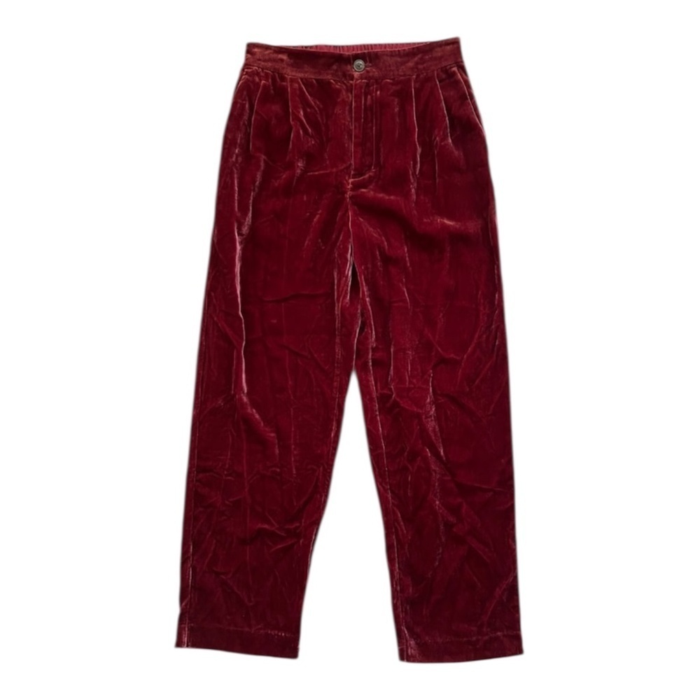 Madewell Tapered Pleat Pull-On Pants Style AF137 Size XS Relaxed Fit